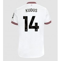 Dres West Ham United Mohammed Kudus #14 Gostujuci 2023-24 Kratak Rukav